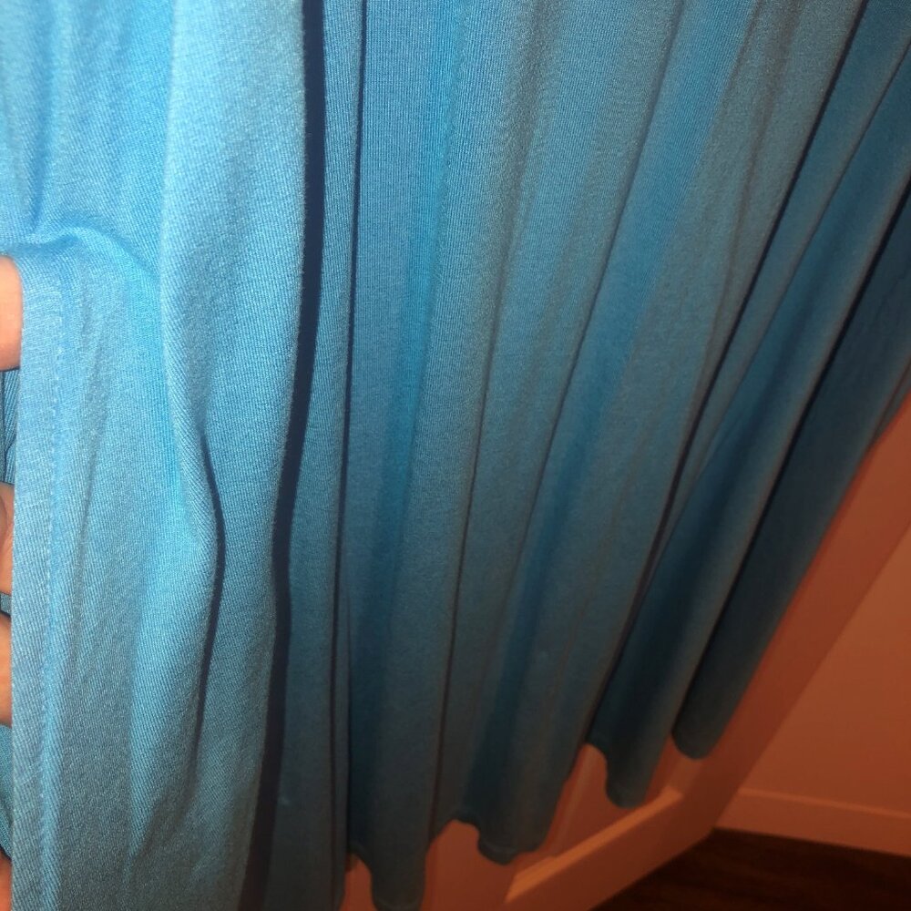 Time and Tru light blue round neck jersey dress with‎ pockets size XXL - Picture 5 of 6